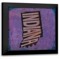 thumbnail image 1 of Indiana 12x12 Black Modern Framed Museum Art Print Titled - Art Licensing Studio, 1 of 5