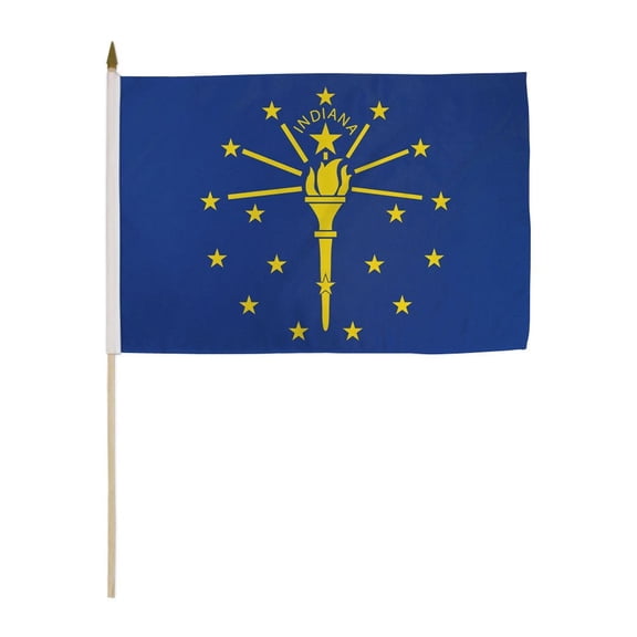 Indiana 12x18" Stick Flags