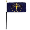 thumbnail image 1 of Indiana 4x6ft Nylon Flag with Pole Hem Only - Banner, 1 of 2