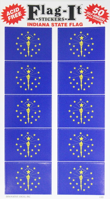 Indiana 50 Count Sticker Pack - Walmart.com