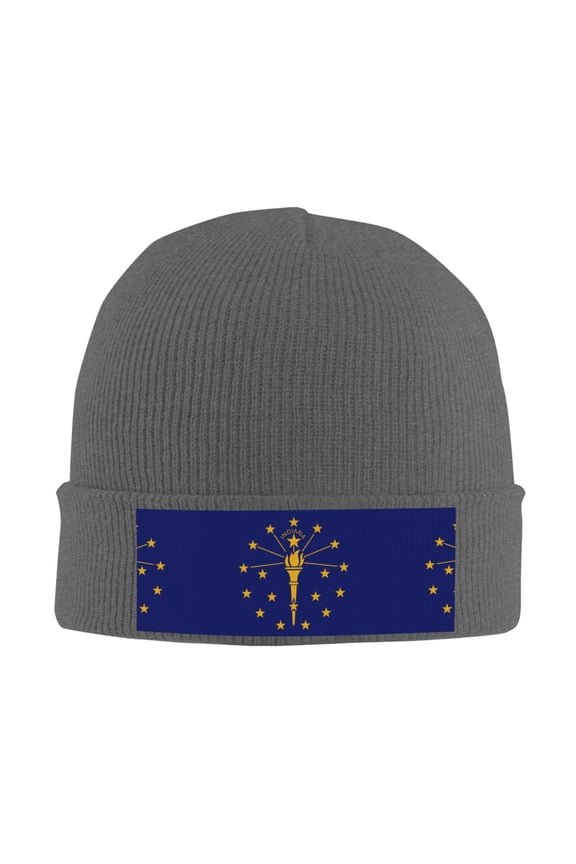 Indiana Beanie Hat Knit Hat Skull Cap for Men Women Winter Hat Deep Heather