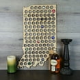 thumbnail image 1 of Torched Indiana Beer Cap Map Wall Mount Decor Art 18"x17"x0.25" Brown, 1 of 4