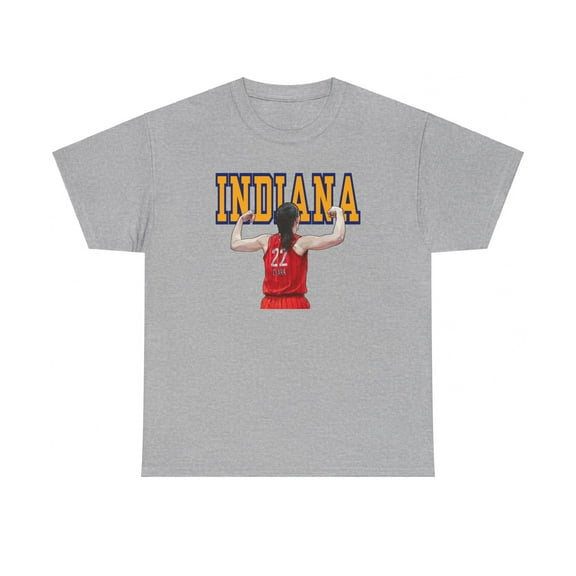 Indiana Caitlin Clark #22 Cartoon Women Basketball Unisex Cotton Tee
