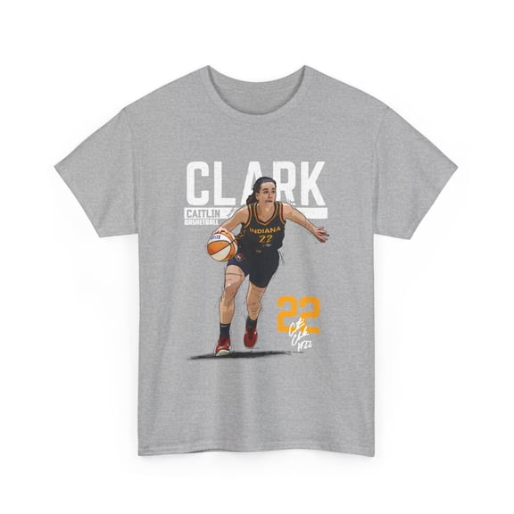Indiana Caitlin Clark 22 Cartoon basketball fan gifts Unisex Cotton Tee