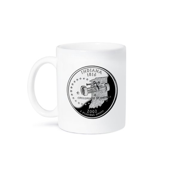 Indiana Collectible Quarter, 11oz Mug
