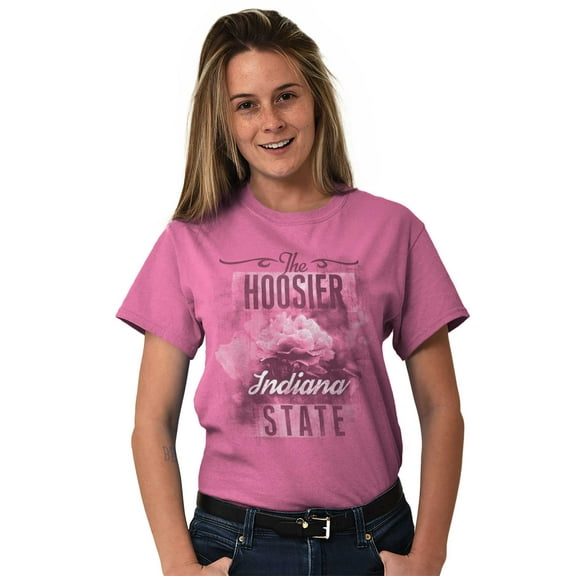 Indiana Cute State Flower Souvenir Women's Plus Size Graphic Tee Brisco Brands 5X