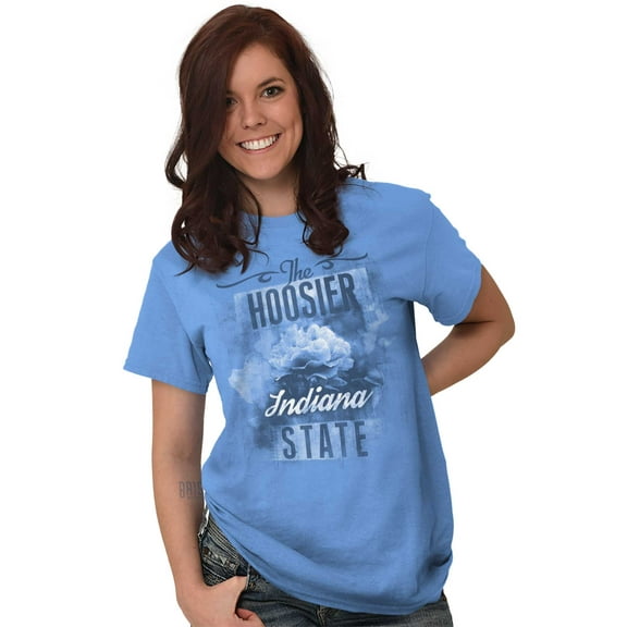 Indiana Cute State Flower Souvenir Women's Graphic T Shirt Tees Brisco Brands S