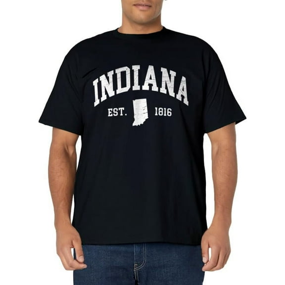 Indiana - Est. 1816 - Distressed / Worn Design - Classic T-Shirt