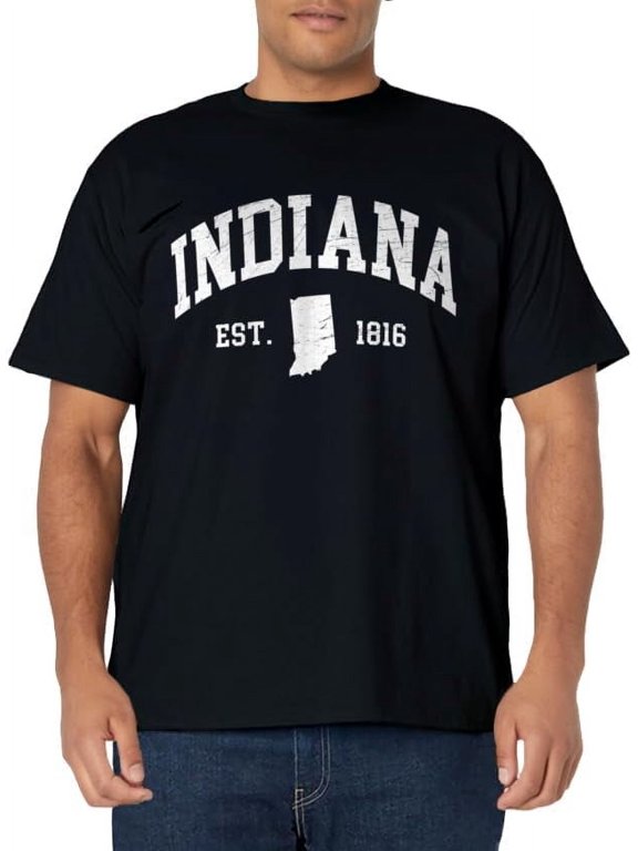 Indiana - Est. 1816 - Distressed / Worn Design - Classic T-Shirt