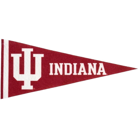 Indiana Felt Mini Pennant - Size: 4" x 9" - Officially Licensed - 1 Pennant Per Pack