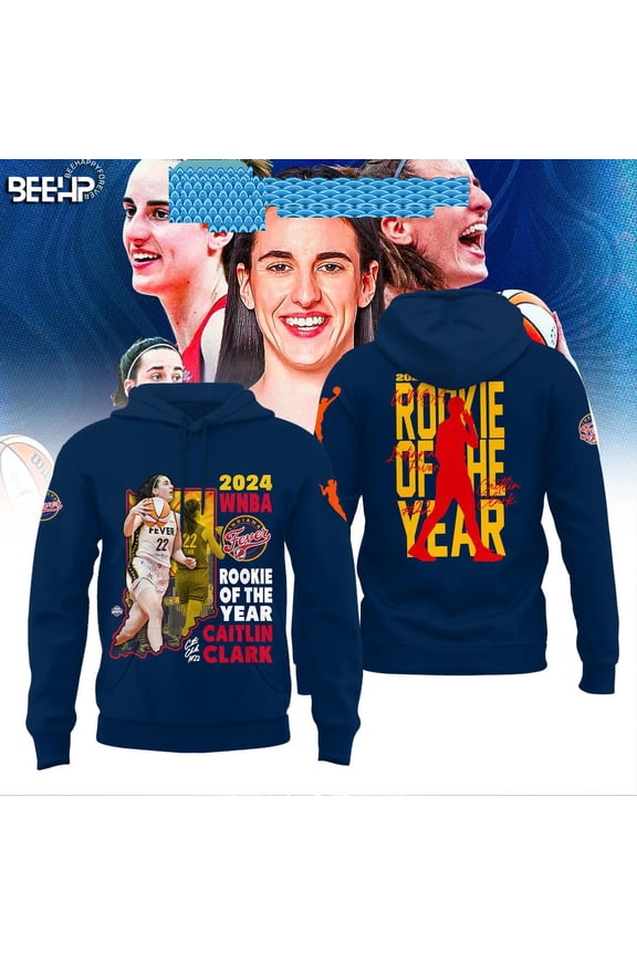 Indiana Fever Caitlin Clark 2024 WNBA Rookie Of The Year Hoodie T-Shirt
