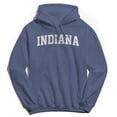 thumbnail image 1 of Indiana Graphic Navy Heather Men's Cotton Pullover Hoodie, 1 of 1
