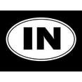 thumbnail image 1 of Indiana Hoosier State Tourism Logo Decal Sticker - White Vinyl Decal for Cars, Macbooks, and Other Laptops, 1 of 1