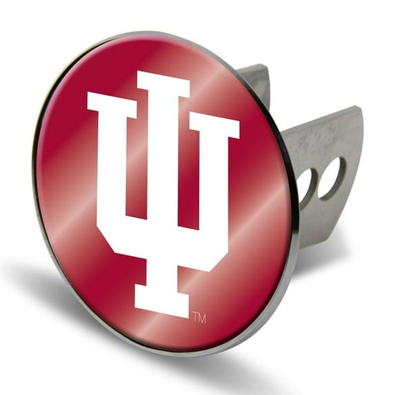 Indiana-Hoosier's Heavy Duty Chrome Trailer Hitch Cover with Laser Cut Logo