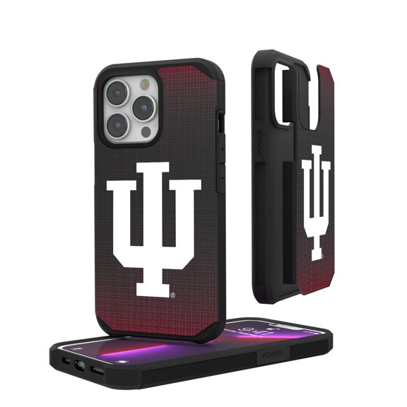 Indiana Hoosiers Linen Logo iPhone Rugged Case