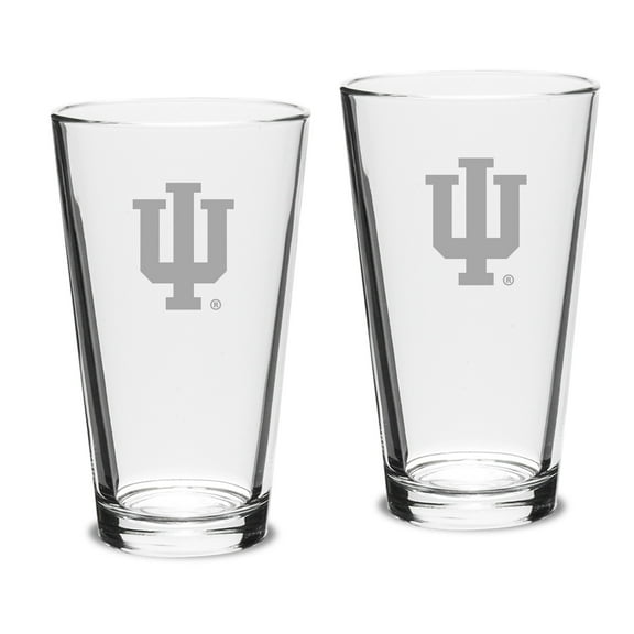 Indiana Hoosiers Set of 2 Pub Mixing Glasses