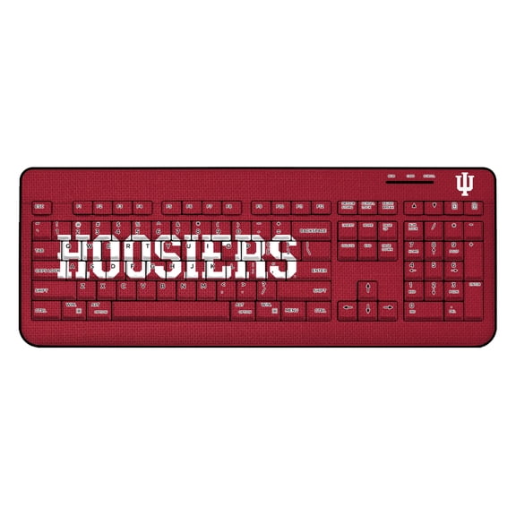 Indiana Hoosiers Solid Design Wireless Keyboard