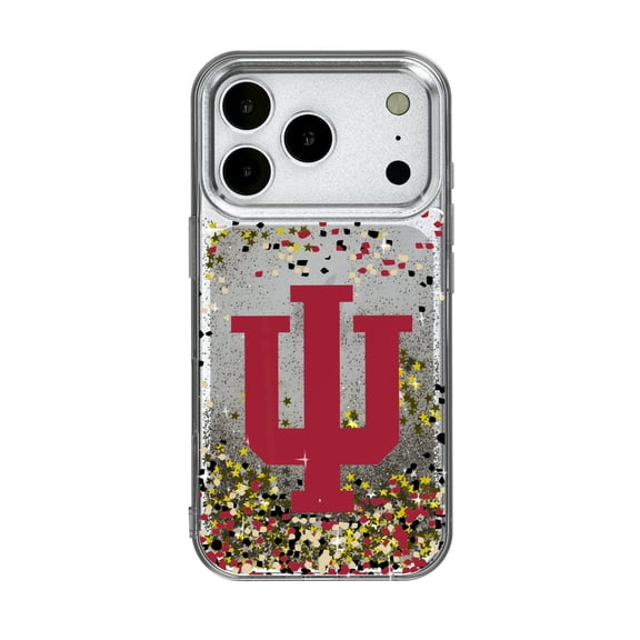 Indiana Hoosiers iPhone Glitter Confetti Design Case