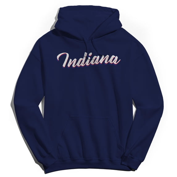 Indiana Humor Graphic Navy Men's Crewneck Sweatshirt Hoodie