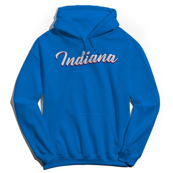Indiana Humor Graphic Royal Men's Crewneck Sweatshirt Hoodie