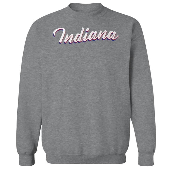 Indiana Humor Graphic Sport Grey Men's Crewneck Sweatshirt