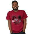 thumbnail image 1 of Indiana IN Distressed Vintage Eagle Plus Size Crewneck Graphic Tee Shirt Brisco Brands 2X, 1 of 2