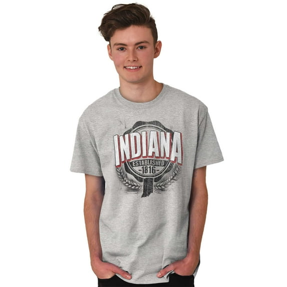 Indiana IN Student Campus Pride Men's Graphic T Shirt Tees Brisco Brands S