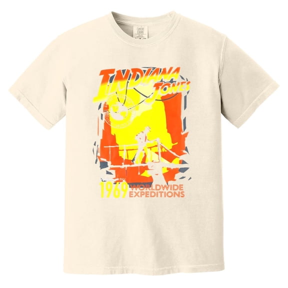 Indiana Jones 1969 Adventure Movie Fan Graphic Print Tee Comfort Color T-Shirt