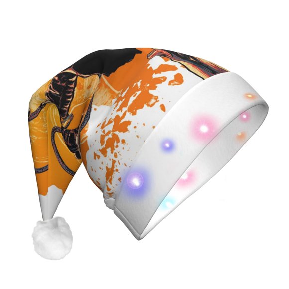Indiana Jones Christmas Hat, Led Santa Hats For Adults Holiday Xmas Hat For New Year Festive Party