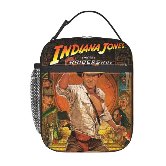 Indiana Jones Reusable Lunch Bag School Portable Cooler Bag Insulated Lunch Box For Beach Picnic Travel