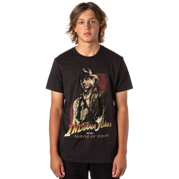 Indiana Jones Shirt Men's Temple of Doom Iconic Graphic T-Shirt