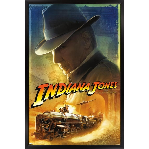 Indiana Jones and the Dial of Destiny - Hat Wall Poster, 22.375" x 34" Framed
