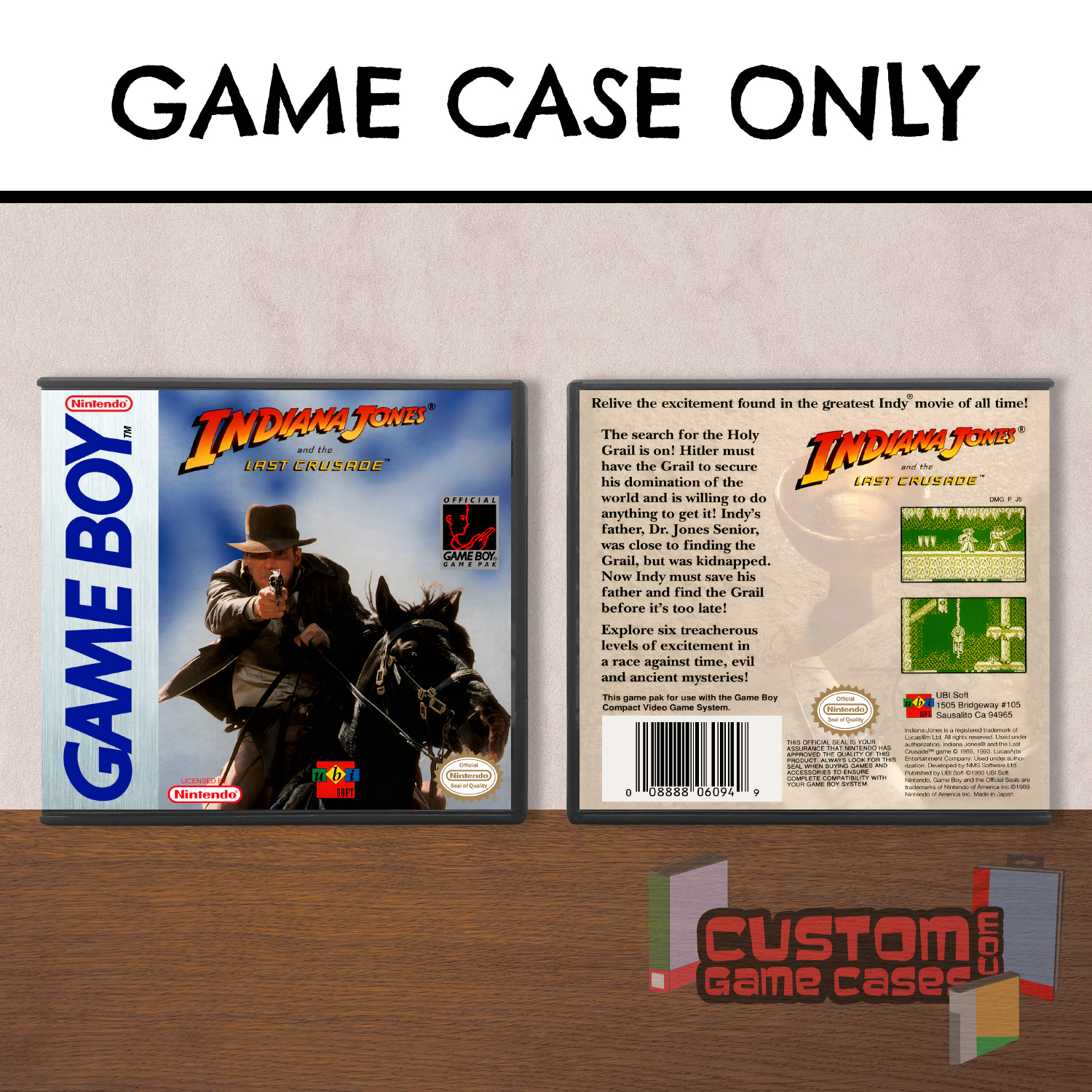 Indiana Jones and the Last Crusade - (GB) Game Boy - Game Case with Cover -  Walmart.com