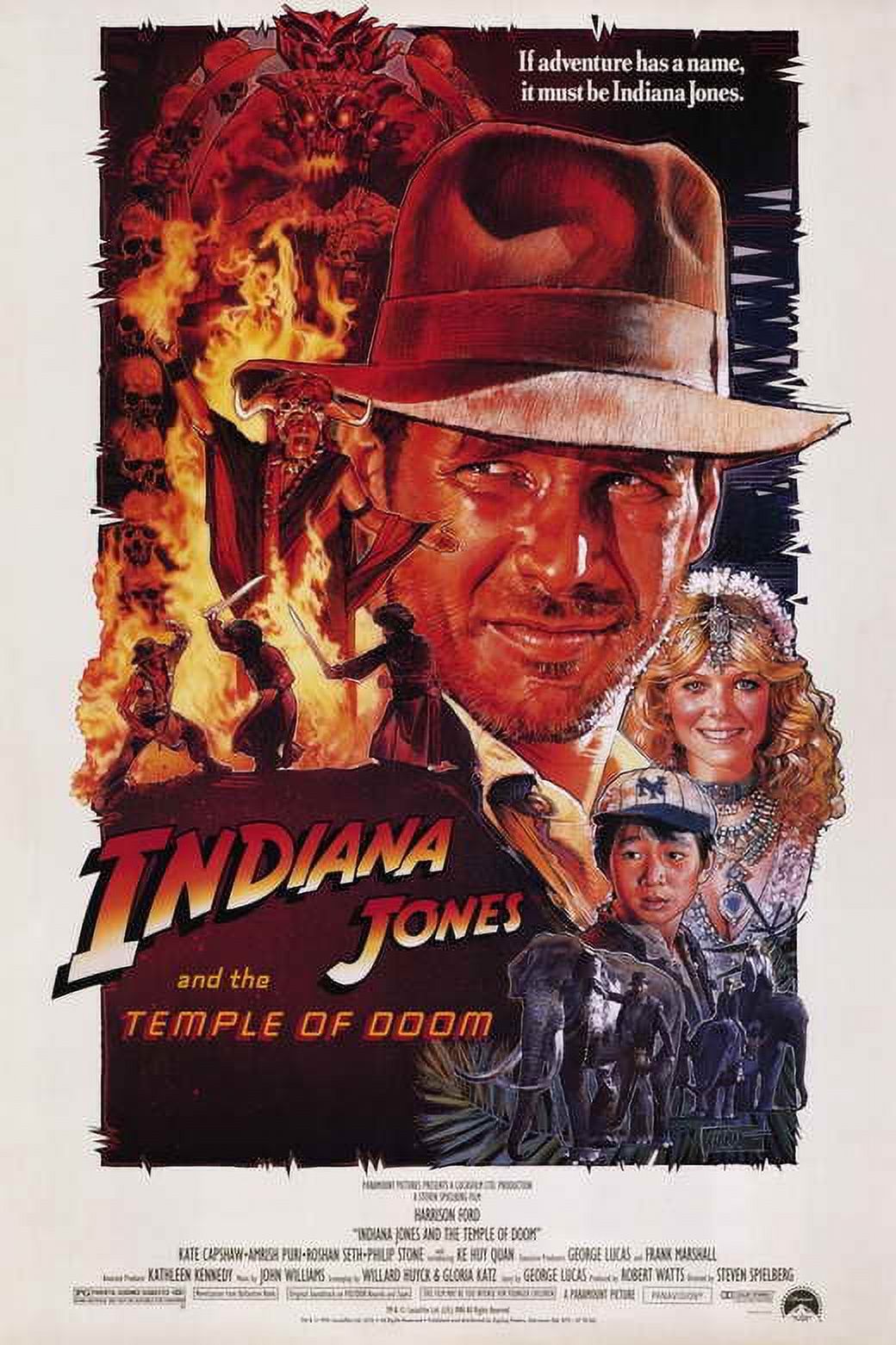 Indiana Jones and the Temple of Doom - movie POSTER (Style A