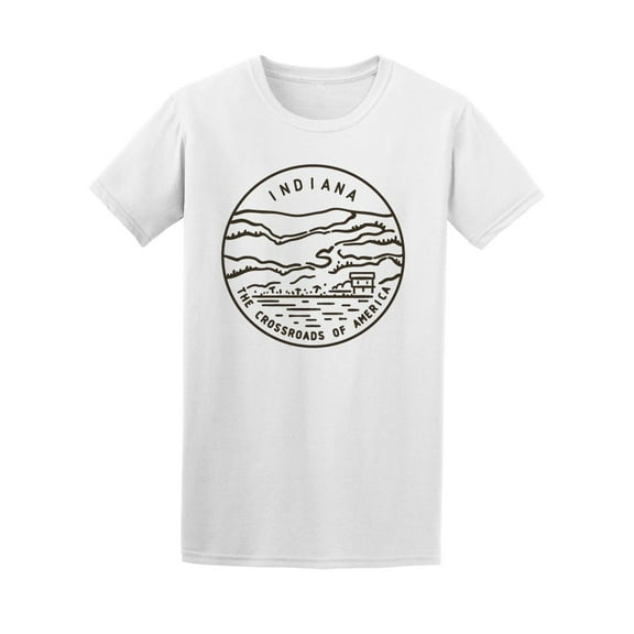 Indiana Logo T-Shirt Men -Image by Shutterstock, Male 3X-Large