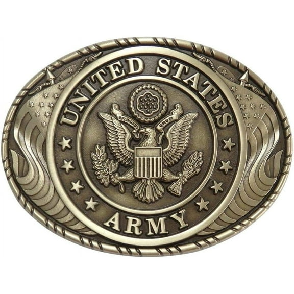 Indiana Metal Craft US ARMY Solid Brass Grave Tombstone or Cremation Urn Medallion - Made in USA