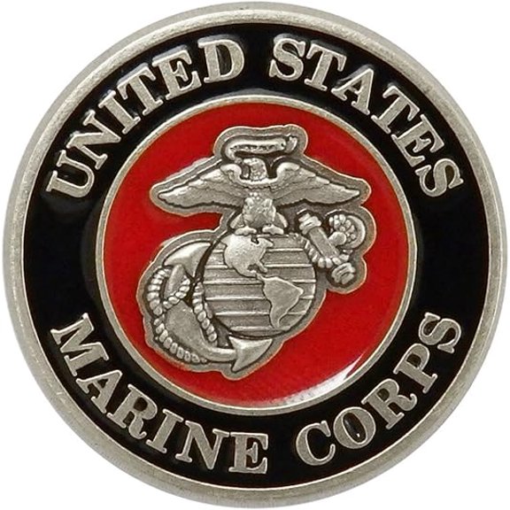 Indiana Metal Craft US Marine Corps Lapel Pin with Enamel, Made in USA