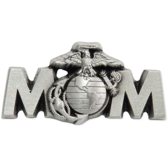 Indiana Metal Craft US Marine Corps MOM Solid Pewter Lapel Pin Made in USA