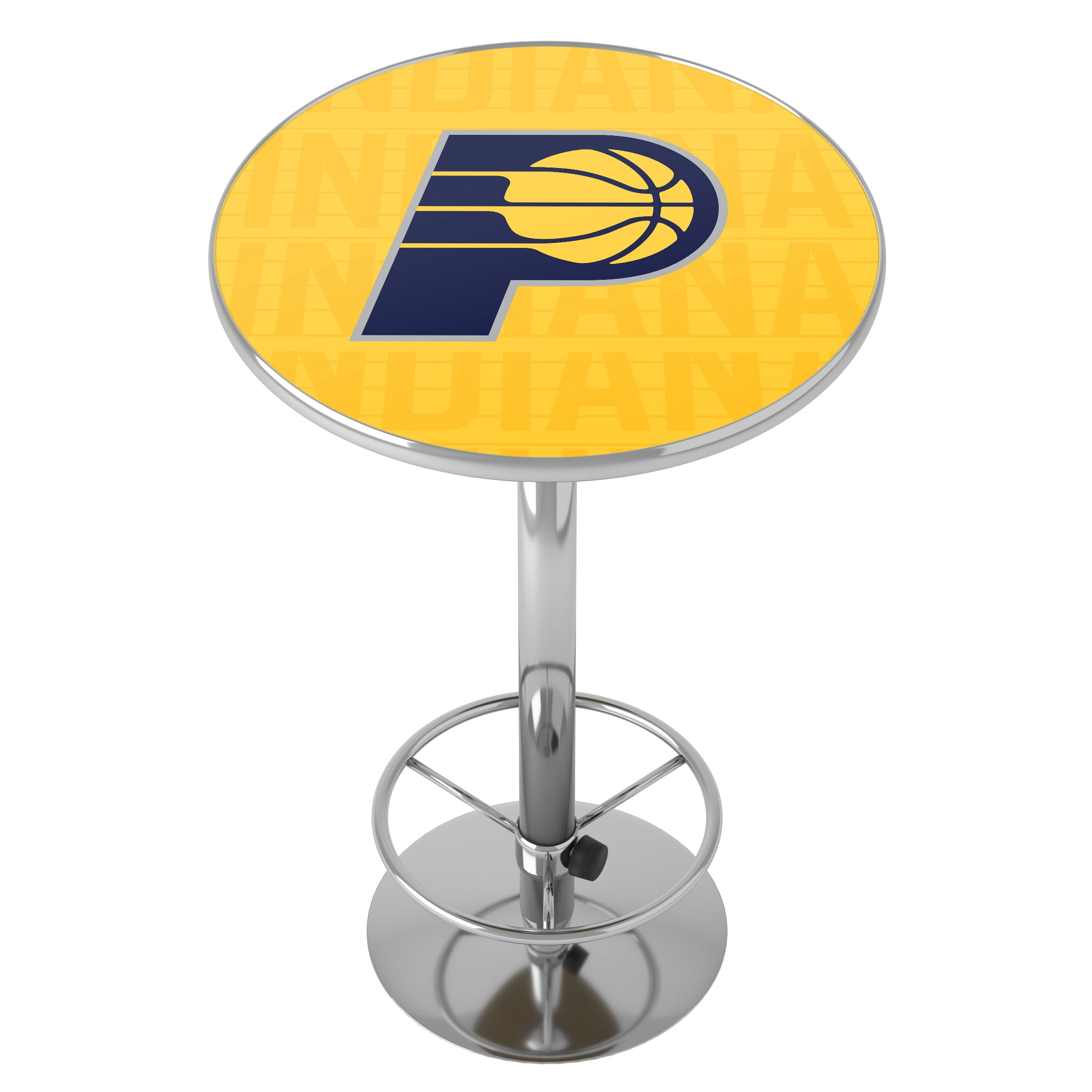Indiana Pacers City Bar Table with Adjustable Footrest and Acrylic Top