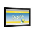thumbnail image 1 of Indiana Pacers Hardwood Classics Ready-To-Hang Black Framed Wall Mirror, 1 of 4