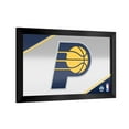 thumbnail image 1 of Indiana Pacers Logo Ready-To-Hang Black Framed Wall Mirror, 1 of 4