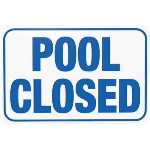 Indiana Pool Closed Sign, Complies With State Of Indiana Pool Code Warning Signs, Metal Sign, Use for Business Office Road Street Home Wall Decor 12 x 8 Inch