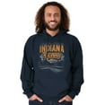 thumbnail image 1 of Indiana Raceway Midwest Car Race Unisex Plus Fleece Graphic Hoodie Brisco Brands 2X, 1 of 4