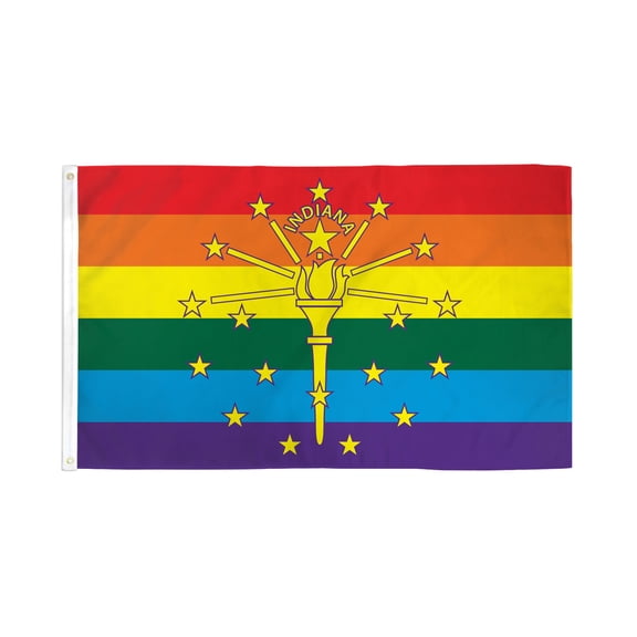 Indiana (Rainbow) Flag 3x5ft poly
