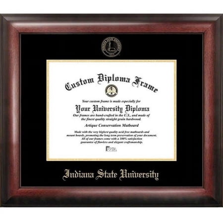 Indiana State 8.5" x 11" Gold Embossed Diploma Frame