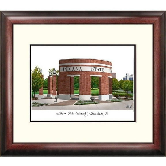 Indiana State Alumnus Framed Lithograph