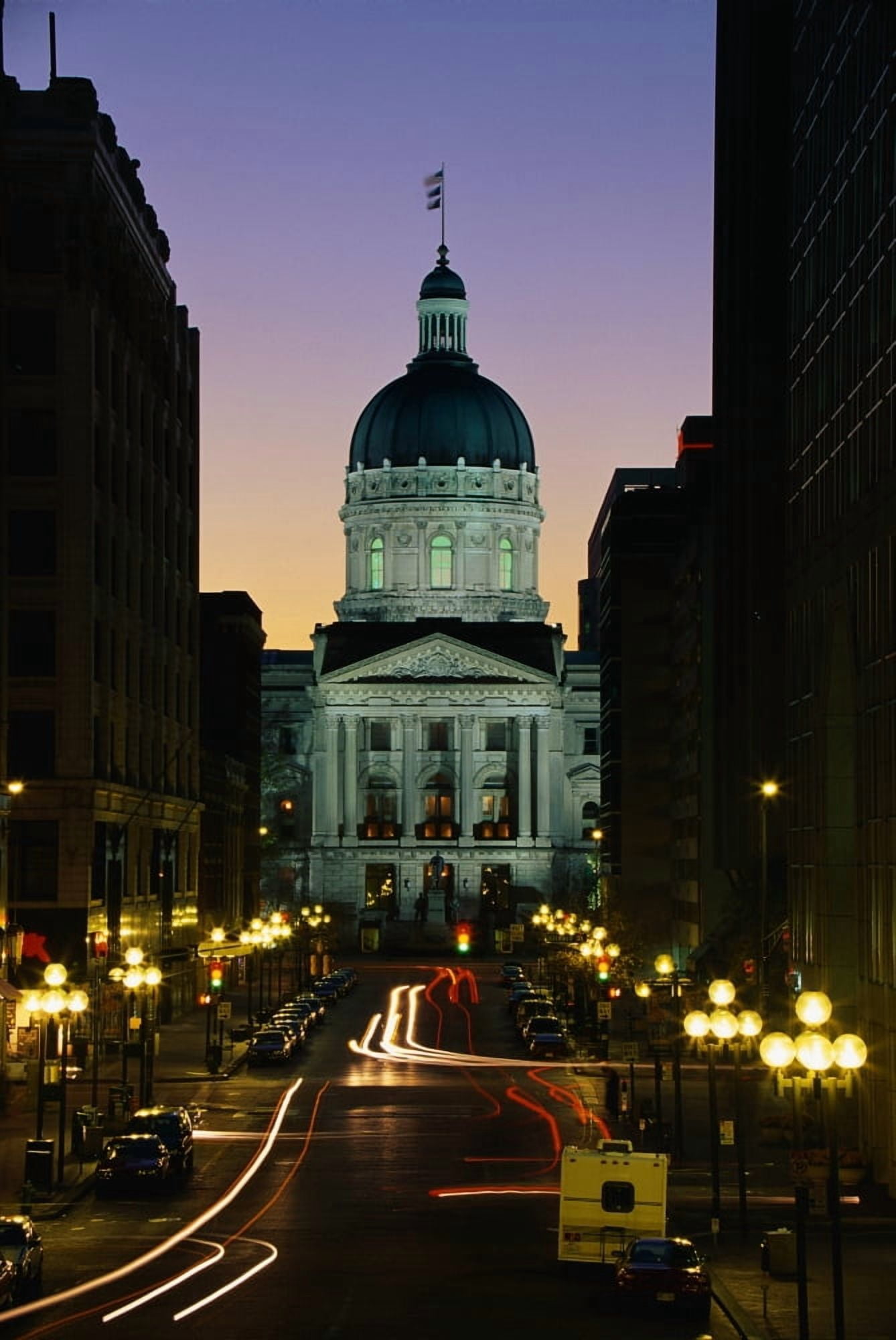 Indiana State Capitol Building Indianapolis IN Canvas Art - Panoramic Images (36 x 12)