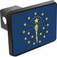 thumbnail image 1 of Indiana State Flag Hitch Cover, 1 of 1