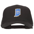 thumbnail image 1 of Indiana State Flag Map Embroidered Solid Cotton Pro Cap - Black OSFM, 1 of 5