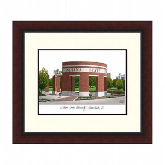 Indiana State Legacy Alumnus Framed Lithograph